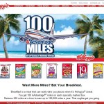 Kellogg's American Airlines website
